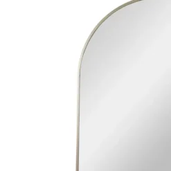Decorative Mirrors-Kirkland's Home Gold Arch Frame Modern Wall Mirror
