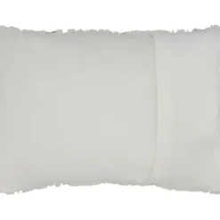 Pillows-Kirkland's Home Gold Branches Faux Fur Lumbar Pillow White/Gold