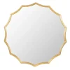 Decorative Mirrors-Kirkland's Home Gold Curved Sunburst Wall Mirror