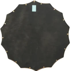 Decorative Mirrors-Kirkland's Home Gold Curved Sunburst Wall Mirror