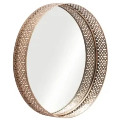 Framed Mirrors-Kirkland's Home Gold Cutout Ancient Ring Framed Mirror