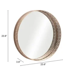 Framed Mirrors-Kirkland's Home Gold Cutout Ancient Ring Framed Mirror