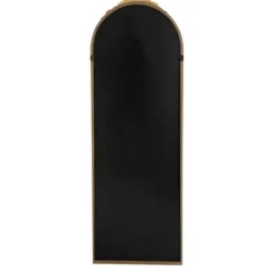 Decorative Mirrors-Kirkland's Home Gold Floral Top Arch Frame Floor Mirror, 19X55 In.