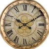 Clocks-Kirkland's Home Gold Gilded Frame Round Wall Clock
