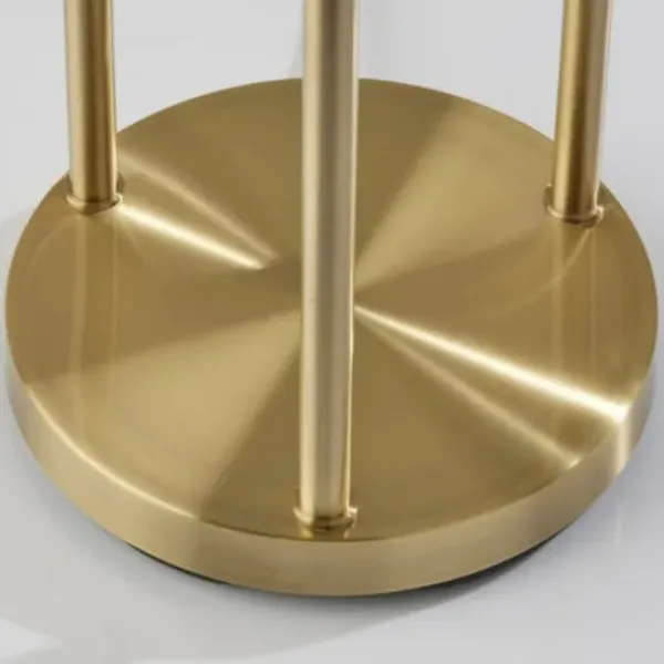 Floor Lamps-Kirkland's Home Gold Globe 3-Light Shelf Floor Lamp Gold/White