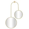 Decorative Mirrors-Kirkland's Home Gold Ingrid Metal Modern Wall Mirror