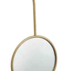Decorative Mirrors-Kirkland's Home Gold Ingrid Metal Modern Wall Mirror