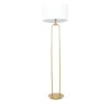 Floor Lamps-Kirkland's Home Gold Iron Arch Base Floor Lamp White