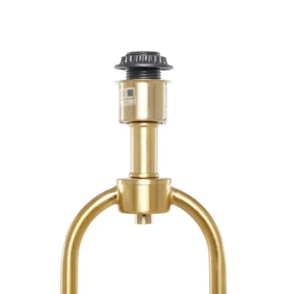 Floor Lamps-Kirkland's Home Gold Iron Arch Base Floor Lamp White