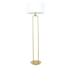 Floor Lamps-Kirkland's Home Gold Iron Arch Base Floor Lamp White