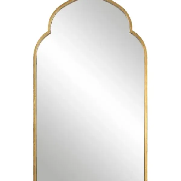 Decorative Mirrors-Kirkland's Home Gold Leaf Arched Frame Wall Mirror