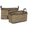 Baskets & Boxes-Kirkland's Home Gold Leather Hide Rustic 2-Pc. Box Set Gold/White
