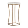 Accent & End Tables-Kirkland's Home Gold Metal And Capiz Shell Top Accent Table