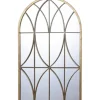 Decorative Mirrors-Kirkland's Home Gold Metal Arch Fretwork Wall Mirror