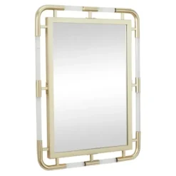 Decorative Mirrors-Kirkland's Home Gold Metal Brielle Wall Mirror
