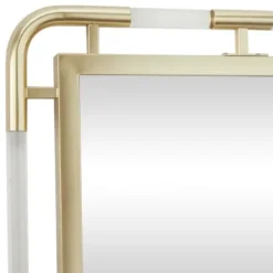 Decorative Mirrors-Kirkland's Home Gold Metal Brielle Wall Mirror