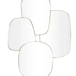 Decorative Mirrors-Kirkland's Home Gold Metal Caspian Wall Mirror