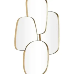 Decorative Mirrors-Kirkland's Home Gold Metal Caspian Wall Mirror