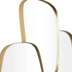 Decorative Mirrors-Kirkland's Home Gold Metal Caspian Wall Mirror
