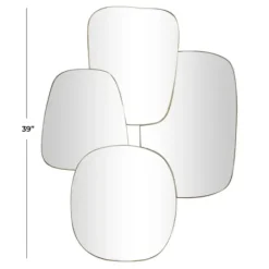 Decorative Mirrors-Kirkland's Home Gold Metal Caspian Wall Mirror
