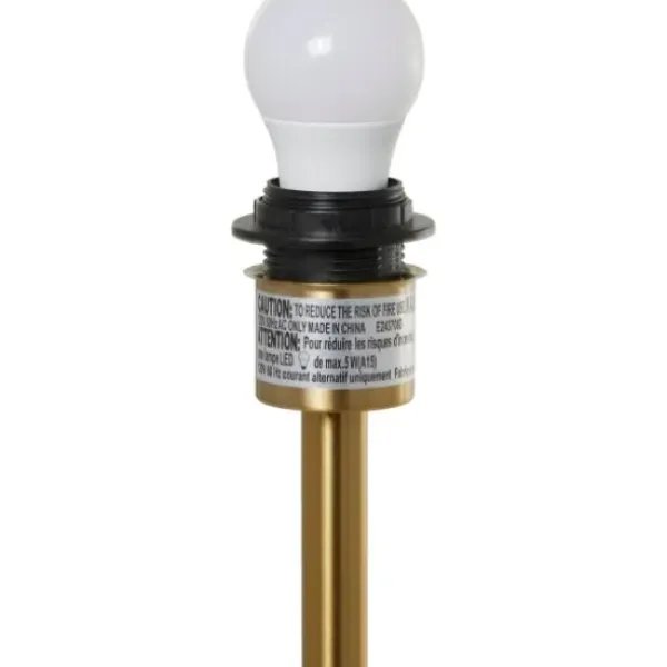 Floor Lamps-Kirkland's Home Gold Metal Dome Shade Floor Lamp Black