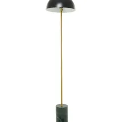 Floor Lamps-Kirkland's Home Gold Metal Dome Shade Floor Lamp Black