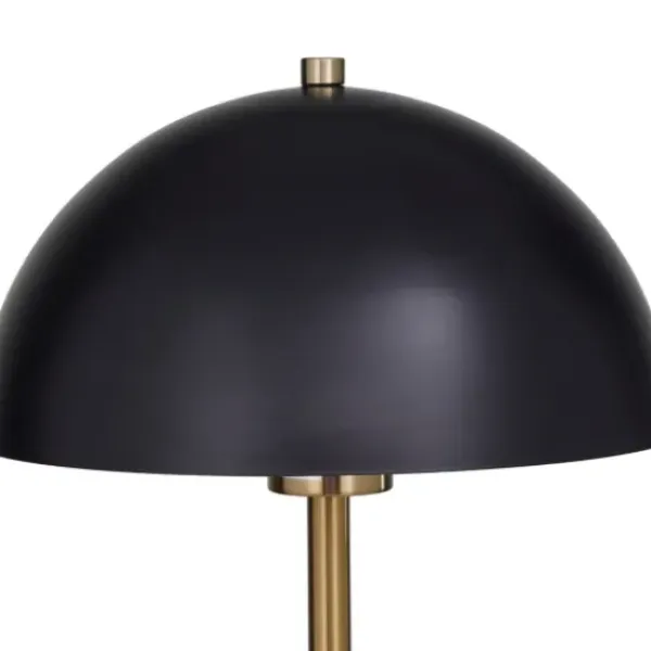 Table Lamps-Kirkland's Home Gold Metal Dome Shade Table Lamp Black