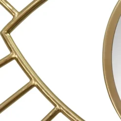 Decorative Mirrors-Kirkland's Home Gold Metal Eye Wall Mirror