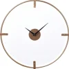 Clocks-Kirkland's Home Gold Metal Frame Glass Face Wall Clock