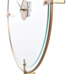 Clocks-Kirkland's Home Gold Metal Frame Glass Face Wall Clock