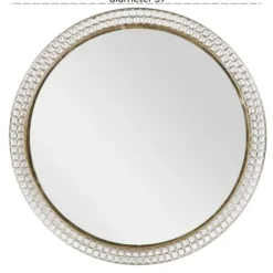Decorative Mirrors-Kirkland's Home Gold Metal Frame Wall Mirror