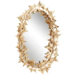 Decorative Mirrors-Kirkland's Home Gold Metal Layered Butterflies Framed Mirror