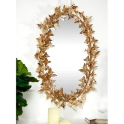 Decorative Mirrors-Kirkland's Home Gold Metal Layered Butterflies Framed Mirror