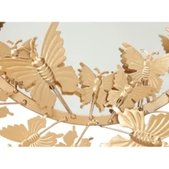 Decorative Mirrors-Kirkland's Home Gold Metal Layered Butterflies Framed Mirror