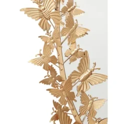Decorative Mirrors-Kirkland's Home Gold Metal Layered Butterflies Framed Mirror