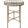 Accent & End Tables-Kirkland's Home Gold Metal Mirrored Tray Accent Table