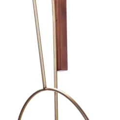 Clocks-Kirkland's Home Gold Metal Open Back Clock With Wood Block