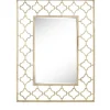 Decorative Mirrors-Kirkland's Home Gold Metal Quatrefoil Frame Mirror