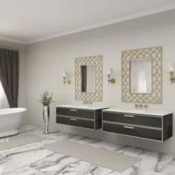 Decorative Mirrors-Kirkland's Home Gold Metal Quatrefoil Frame Mirror