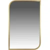 Decorative Mirrors-Kirkland's Home Gold Metal Rounded And Pointed Rectangular Mirror