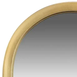 Decorative Mirrors-Kirkland's Home Gold Metal Rounded And Pointed Rectangular Mirror