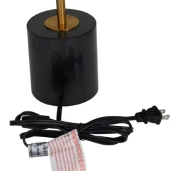 Table Lamps-Kirkland's Home Gold Metal Smoked Glass Shade Table Lamp Gray