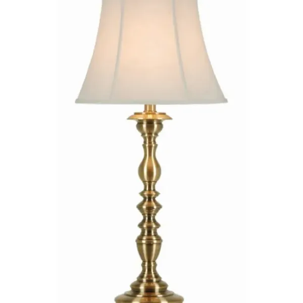 Table Lamps-Kirkland's Home Gold Metal Spindle Table Lamp White