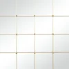 Decorative Mirrors-Kirkland's Home Gold Metal Windowpane Wall Mirror