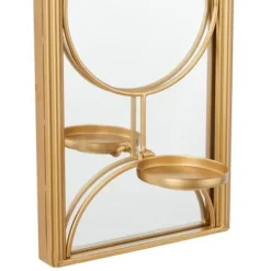 Sconces-Kirkland's Home Gold Mirrored Geometric Sconce