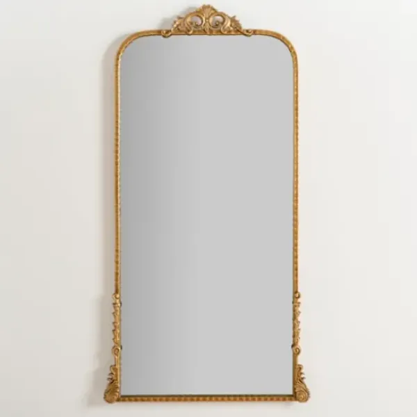 Decorative Mirrors-Kirkland's Home Gold Ornate Carved Large Wall Mirror