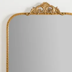Decorative Mirrors-Kirkland's Home Gold Ornate Carved Large Wall Mirror