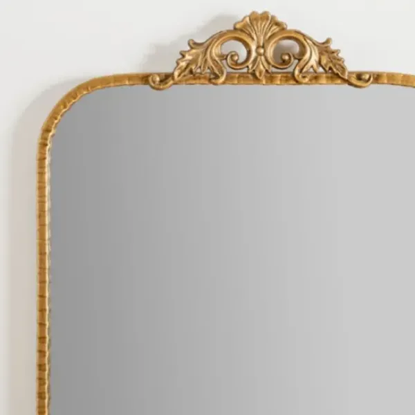 Decorative Mirrors-Kirkland's Home Gold Ornate Carved Large Wall Mirror