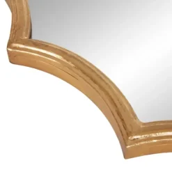 Decorative Mirrors-Kirkland's Home Gold Ornate Scalloped Mirror