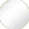 Framed Mirrors-Kirkland's Home Gold Round Simple Frame Large Wall Mirror
